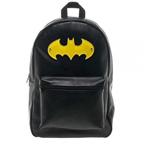 Batman Yellow Symbol Black Backpack