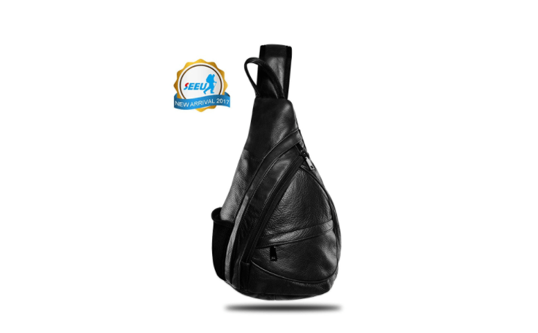 Leather Sling Bag Backpack