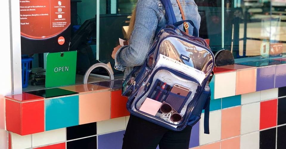 clear backpacks in stores